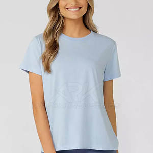 T-shirt de qualité supérieure pour femme, collection été, t-shirt uni teint, confortable - Product Image 5