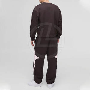 Conjunto de sudadera holgada de estilo urbano para hombre con capucha y pantalones holgados con dobladillo elástico, sudadera holgada para hombre - Product Image 3