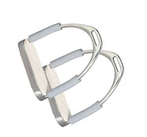 Nouvelle arrivée Étriers d'équitation de dressage en aluminium réglable poignée de sécurité légère équestre fabricant OEM - Product Image 6