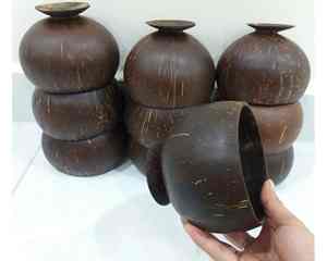 Tazón de cáscara de coco de Vietnam Hecho con material de coco real Acabado ecológico Tazón de cáscara de coco Listo para enviar - Product Image 2