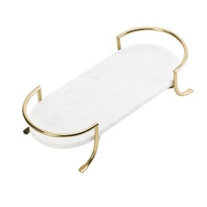 Bandeja de servicio de mármol elegante Bandeja de servicio de mármol de mesa hecha a mano de excelente calidad Tamaño personalizado - Product Image 1