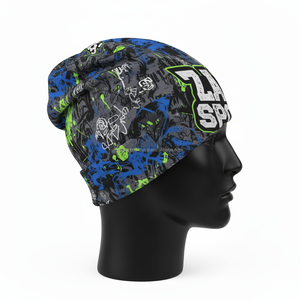 Premium 280 GSM Polyester Spandex <b>Women</b> <b>Beanie</b> Cap Multicolor Graphic Print Custom Logo Sublimation Jacquard <b>Beanies</b> Cap - Product Image 3