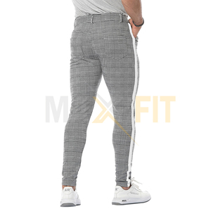 Nouveaux hommes décontracté Plaid pantalon automne maigre élastique mâle pantalon classique piste bas vêtements mode sport Joggers - Product Image 2