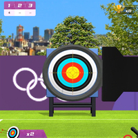 Equipo de Tiro con Arco, Juego de Tiro con Arco de Proyección Interactiva para Interiores, para Niños, Centros de Entretenimiento Familiar