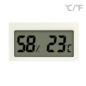 เครื่องวัดอุณหภูมิและความชื้นดิจิตอล LCD แบบปรับเปลี่ยนหน่วยเป็นองศาเซลเซียส/ฟาเรนไฮต์ สำหรับใช้ภายในบ้าน ตู้เย็น และห้องเก็บของ - Product Image 1