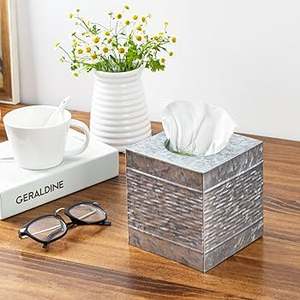 Galvanized Metal Napkin Storage Box <b>Tissue</b> Cover and Holder for Facial Napkins for <b>Wedding</b> Events - Product Image 3