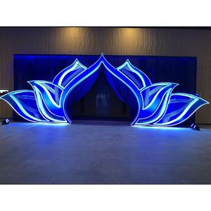 แผงบานในฝันฉากหลังแต่งงานหรูหราหรูหราผนังจัดแสดงดอกไม้สำหรับกิจกรรมแผงตกแต่งที่โรแมนติกสำหรับงานปาร์ตี้ - Product Image 6