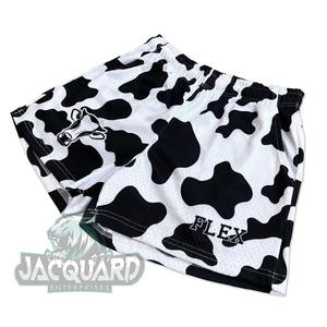 Men's 5-Inch Inseam Gym Running Shorts Quick Dry 100% Polyester Mesh Jogger Sports Shorts with <b>Vintage</b> Pattern Solid - Product Image 5