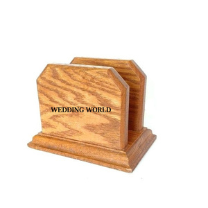 Customized Design Wooden Napkin Holder Classic Classic Stylish <b>Tissue</b> Holder Best Quality Decorative Wood Napkin Holder - Product Image 3