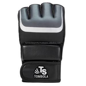 Vente en gros de gants de combat MMA en cuir de vache véritable personnalisables, nouveau logo OEM, emballage personnalisé, gants de boxe adaptés aux boxeurs. - Product Image 3