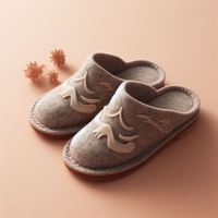 Meilleure chaussure d'hiver en feutre de laine pour régions froides - Chaude, douce, antidérapante, confortable, respirante, légère, automne