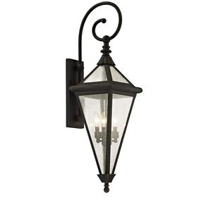 AK Brass Glass & Metal Wall <b>Light</b> in Black Finished Large <b>Sconce</b> at Best Price For Room Decor / Office Decor - Product Image 3