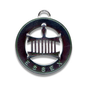 Joya de cuello de Regalia masónica de fabricación profesional, joya de collarette de gran prefecto de distrito adjunto aliado chapada en plata personalizada - Product Image 1