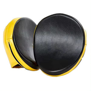 Almohadillas de perforación de entrenamiento profesional más vendidas, almohadillas de enfoque de cuero con logotipo personalizado para Kickboxing y artes marciales, venta al por mayor - Product Image 1
