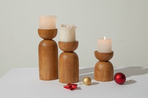 Support de bougie en bois en forme d'hexagone fait à la main avec impression en relief pour la décoration de la maison et des mariages - Product Image 4