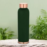 Bouteille d'eau en cuivre de style design personnalisé Amazon, 1000 ml, écologique, design yoga antique, fantaisie, faite à la main, américaine