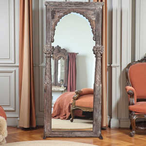 Luxury Vintage Wooden Mirror <b>Frame</b> for Home Decor for Bathroom and Living Room Wedding Suitable - Product Image 1