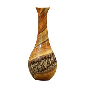 Resin Finishing Decorative Wooden Tall Flower <b>Vase</b> for Christmas Party Decoration Items - Product Image 6