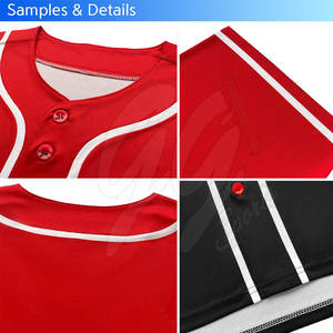 Último Estilo, Jersey de Béisbol Transpirable, Diseño y Colores Personalizados, 100% Poliéster, Venta al Por Mayor - Product Image 6