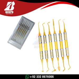 Instrumentos de Acero Inoxidable de Alta Calidad, Juego de 6 Instrumentos Manuales para Restauración Dental - Product Image 3