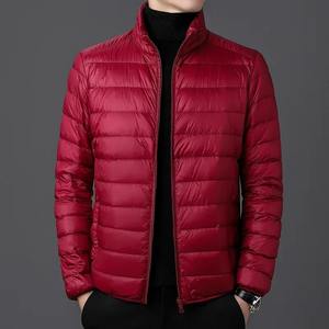 Veste d'hiver pour homme en coton léger sur mesure à prix de gros, col montant, veste en coton décontractée pour hommes d'âge moyen et jeunes - Product Image 4