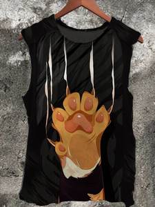 Camiseta sin mangas para hombre, cómoda, transpirable, para gimnasio, ropa deportiva, talla grande, novedad, estilo informal - Product Image 2