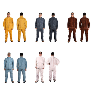 Hot Sale Heavy Duty Cowhide Split <strong>Welding</strong> Overalls Leather Suits Welder <strong>Clothing</strong> - Product Image 3