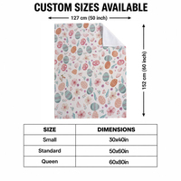 Couverture polaire personnalisée en polyester 100 % pour sublimation, idéale pour Pâques, toutes saisons, pour la maison, les cadeaux et les boutiques.