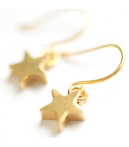 Laiton et argent plaqué arbre de Noël décoration luxe suspendus étoile ornements Design moderne fait à la main personnalisé argent étoile - Product Image 3