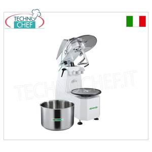 Mélangeur spirale électrique Fimar 12 kg, bol de 16 litres, tête relevable, fonction amovible pour boulangerie, restaurant, mélangeur spirale automatique - Product Image 2