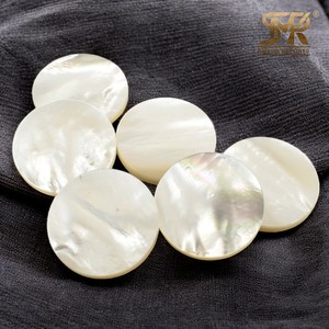 Moneda plana de lujo Madre de perla de agua dulce y piedras preciosas de concha de abulón para la fabricación de joyas y proyectos de incrustaciones decorativas - Product Image 5