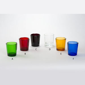 Yellow Mercury Glass <b>Votive</b> <b>Candle</b> Holder Set of 12 - Product Image 3