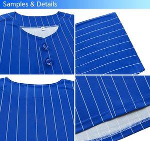 Conjunto de Uniforme de Béisbol para Deportes de Equipo, Jersey Atlético, Ajuste Cómodo, Sensación Transpirable, 100% Poliéster, Anti-UV, Secado Rápido - Product Image 5