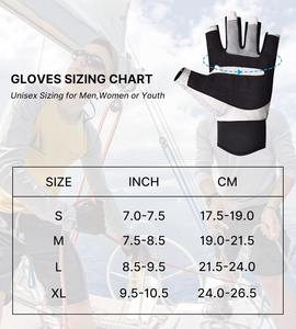 Top qualité doigt complet sport pêche voile gant noir couleur nouveauté respirant voile gants avec Logo personnalisé antidérapant - Product Image 4