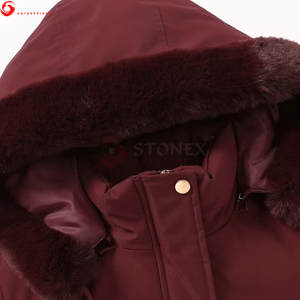 Veste parka pour femme à capuche de style nouveau pour l'hiver, 100% polyester, vente en gros en vrac pour l'extérieur - Product Image 6