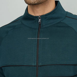 Nardon Apparel Men's High Street Style Polar Sherpa Chaqueta de lana Color sólido Personalizado de alta calidad Stand Collar Ropa de invierno - Product Image 5