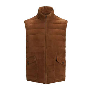 Chaleco de Cuero para Hombre con Botones de Cuerno, Ropa Exterior de Invierno - Color y Logotipo Personalizados, Pedidos al por Mayor y Marcas de Marca Blanca de Pakistán - Product Image 2