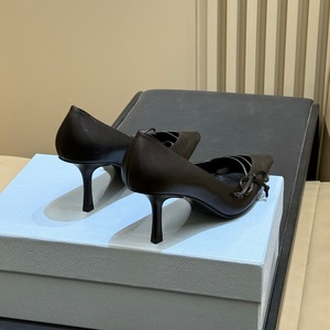 Sandalias de verano para exteriores con punta abierta, de charol nuevo, con lazo y tacón de aguja, estilo Muller, para fiesta, boda, zapatos de novia - Product Image 4