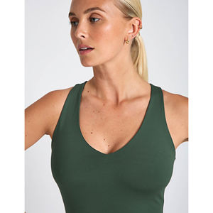 Haut de yoga athlétique de haute qualité pour femmes, t-shirt d'entraînement léger et extensible, vêtements de sport, fabrication OEM, marque privée, usine sur mesure - Product Image 3