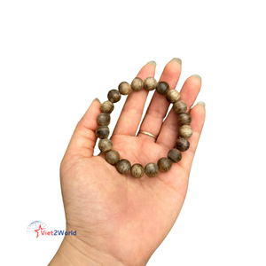 Elegante pulsera de Oud de Vietnam hecha a mano con madera de agar pura de la más alta calidad con cuentas de madera de Rosario para regalos bajo el agua - Product Image 6