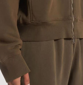 Sweats à capuche zippés pour hommes, personnalisables en gros, manches longues, coton, impression pour hommes, sweats à capuche zippés pour hommes avec service d'expédition et de livraison, service OEM - Product Image 4