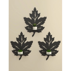 Leaf clover fancy wooden <b>shelf</b> wall mounted storage <b>shelves</b> for home hotels living room kitchen bathroom home decor accessories - Product Image 6