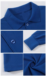 OEM Custom Logo Wholesale Wholesale High Quality Comfort Long Sleeve Polo <b>T</b>-<b>shirts</b> <b>Collar</b> Luxury 100% Cotton Polo <b>Shirt</b> for Man - Product Image 2