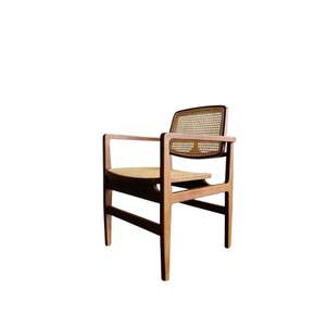 Silla de Comedor Moderna Minimalista Ecológica y Duradera de Ratán y Madera de Teca para Comedores, Hoteles y Restaurantes - Product Image 2