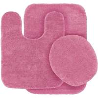 Vente en gros Tapis de toilette en peluche tie-dye long trois pièces antidérapant Ensembles de tapis de bain Ensemble absorbant