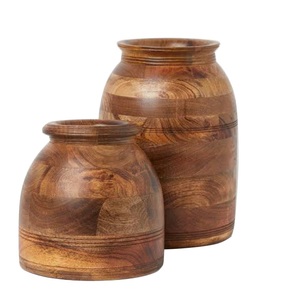Jarrones de Madera para Decoración del Hogar, Jarrones para Restaurante y Jardín, Decoración de Mesa, Jarrones de Madera para Decoración de Restaurante y Jardín - Product Image 5
