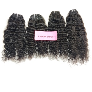 Extensions de cheveux humains bruts non traités de vague profonde de double trame de machine vietnamienne vierge en gros 100% - Product Image 4