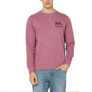 Vente en gros 2023 Nouveau pull pour homme en jersey à manches longues et col ras du cou Sweat-shirt d'hiver teint uni sans capuche - Product Image 1