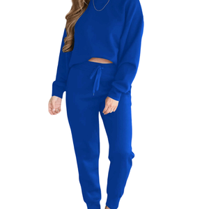 ชุดสเวตเตอร์คอกลมแขนยาวสำหรับผู้หญิงเสื้อสเวตเตอร์คอกลมแขนยาวปกติพิมพ์โลโก้ - Product Image 6