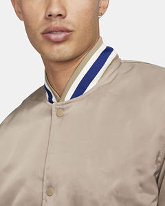 Blouson Bomber Fin pour Homme Neuf Haute Qualité 2025 College Blank Broderie Polyester Service OEM Personnalisé - Product Image 4